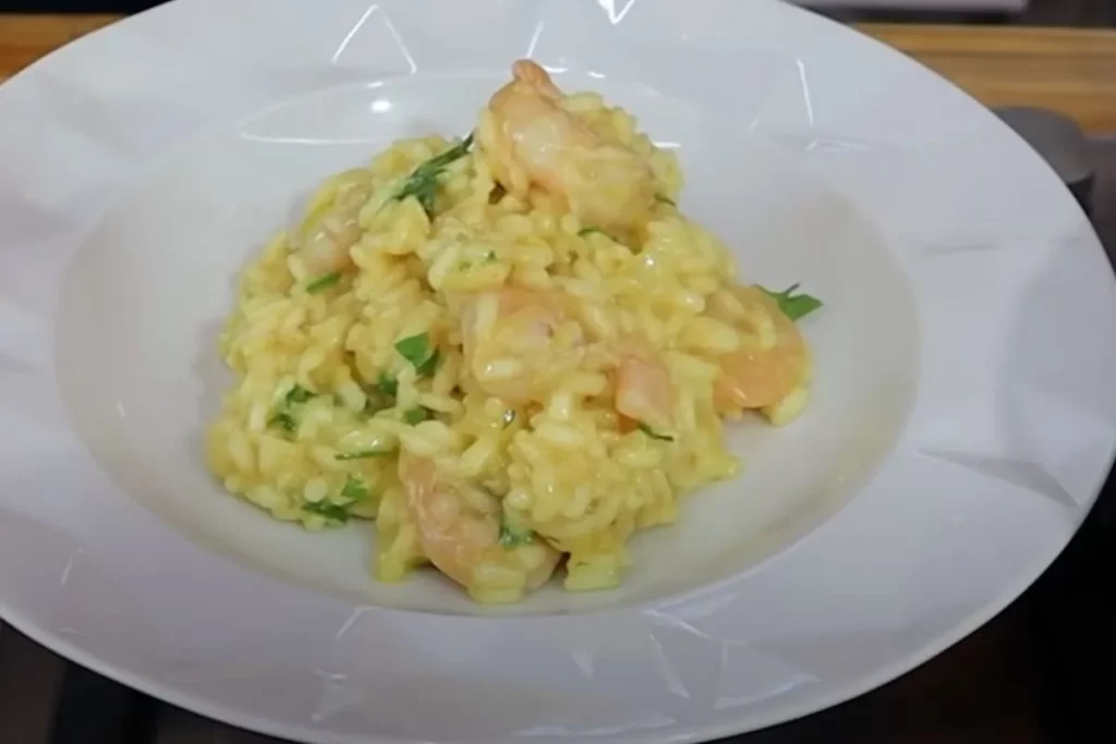 Receita de risoto de camarão delicioso