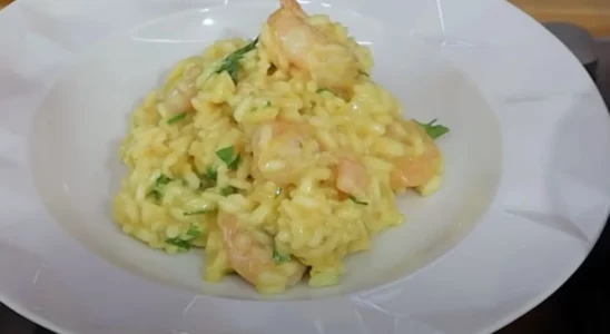 Receita de risoto de camarão delicioso