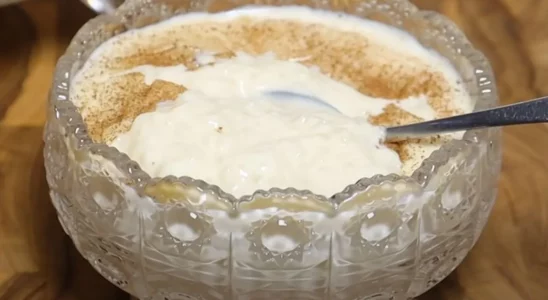 Receita de arroz doce simples