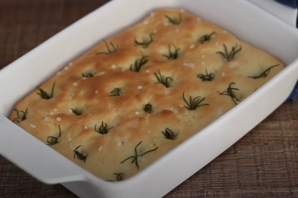 Focaccia delicioso e muito simples