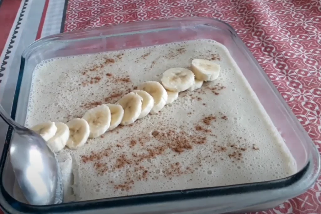 Mousse de banana fácil de fazer