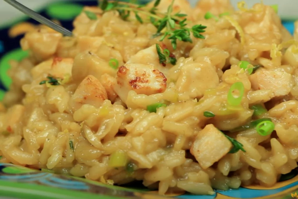 Receita de risoto de frango fácil e deliciosa