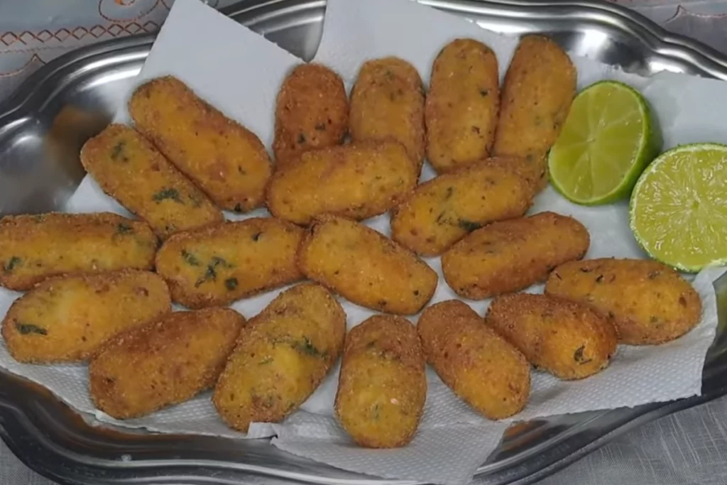 Croquete de camarão gostoso e simples