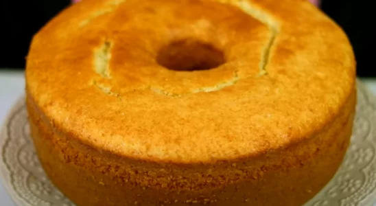 Bolo de Baunilha delicioso