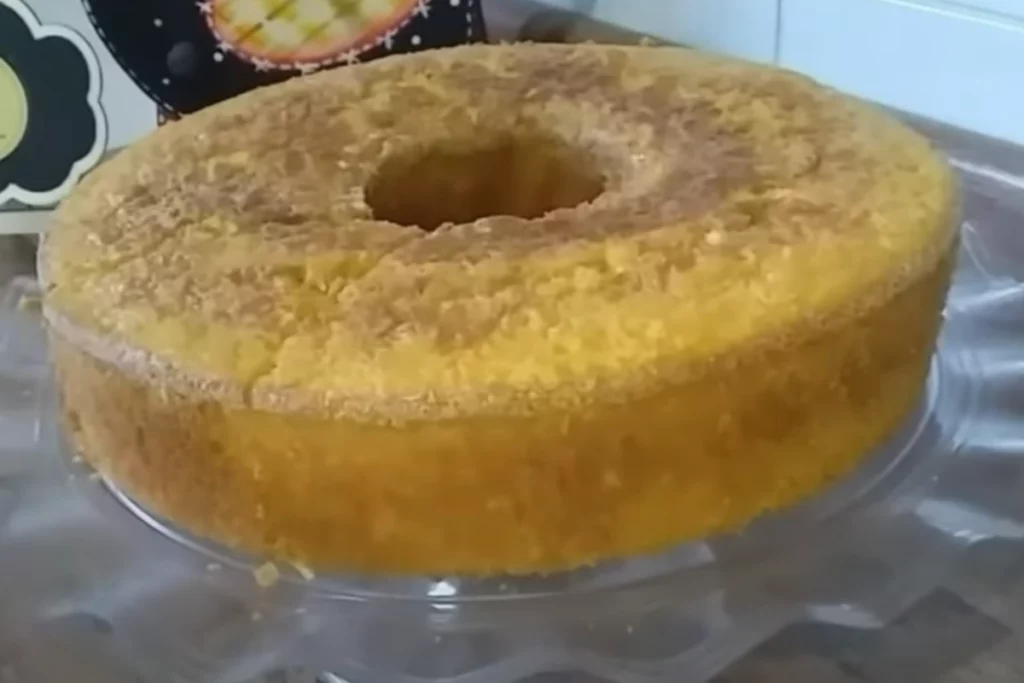 Bolo de milho com leite de coco