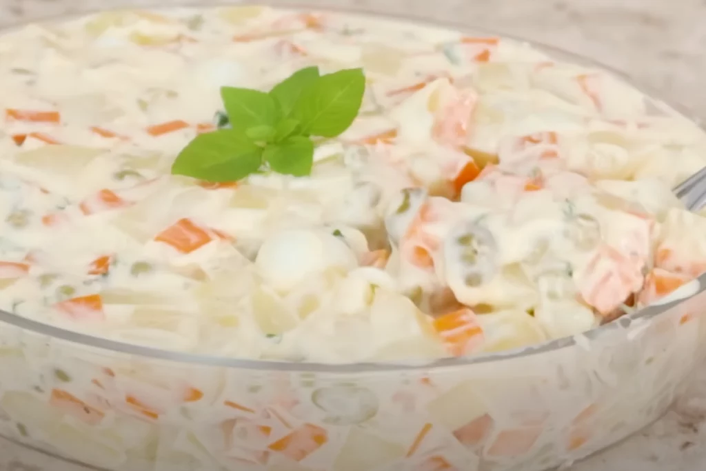 Salada de maionese para seu almoço