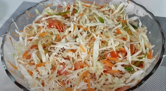 Salada de repolho simples