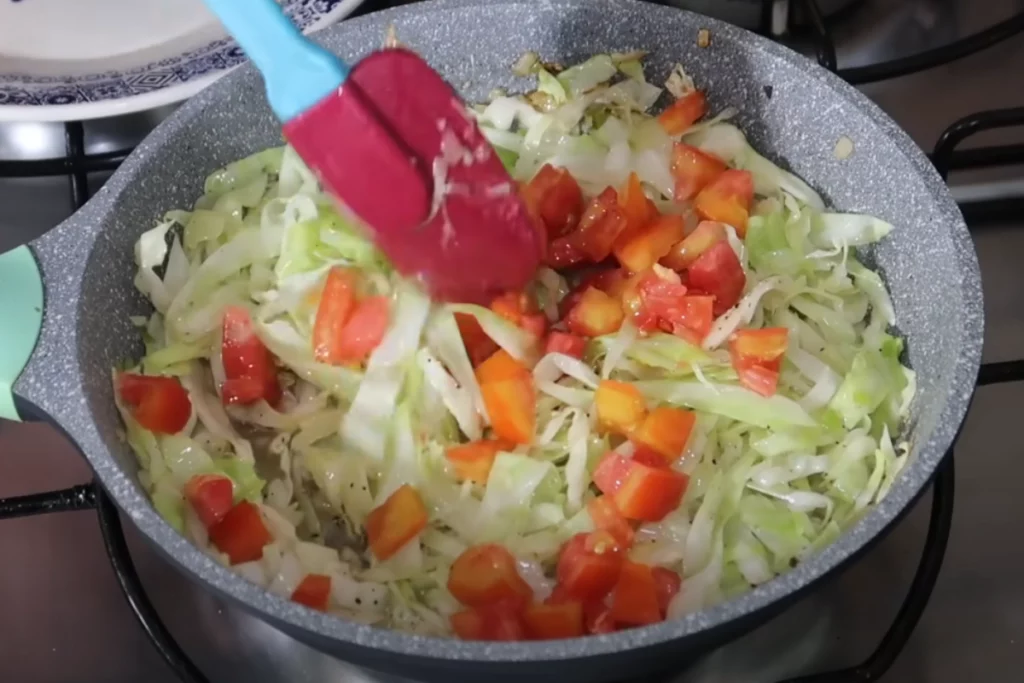 Salada de repolho refogado