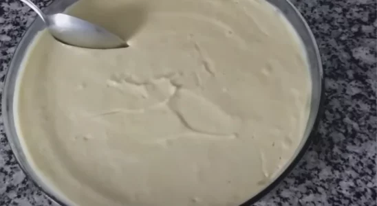 Mousse de abacate com leite de coco