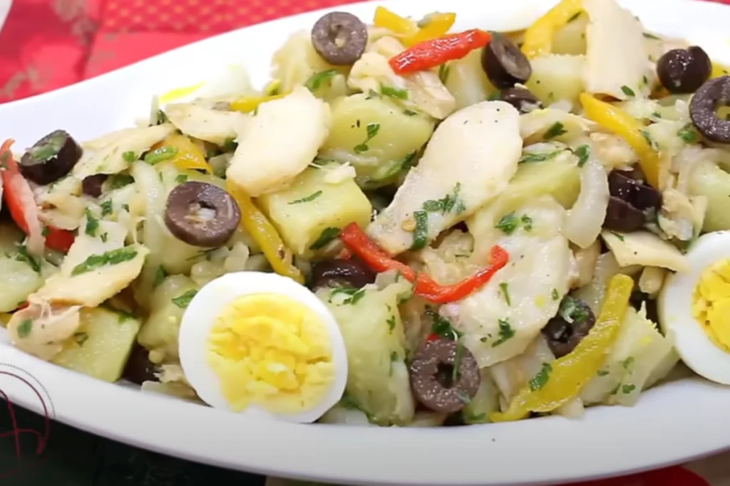 Salada de bacalhau simples