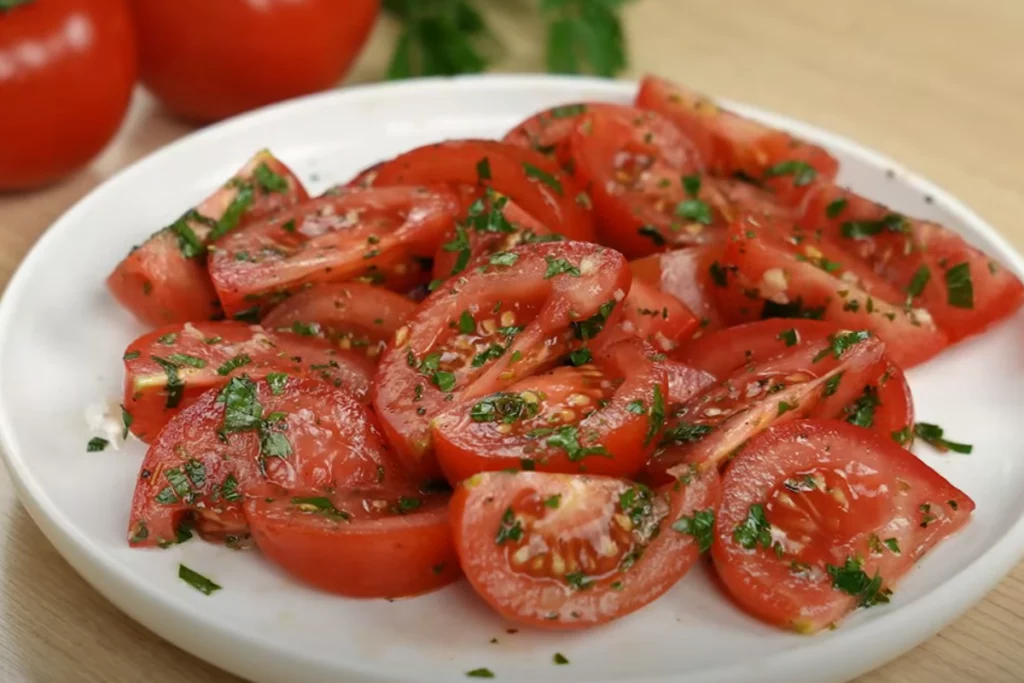 Salada de tomate simples e deliciosa