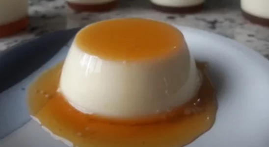 Flan caseiro de baunilha