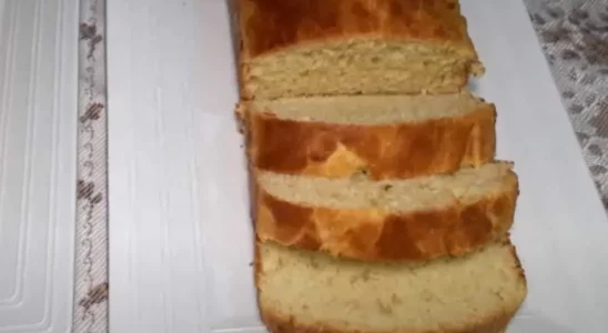 Pão de batata doce de liquidificador sem sovar